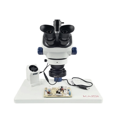 Тринокулярный микроскоп Kaisi TX-350E V1.1 с подсветкой-1